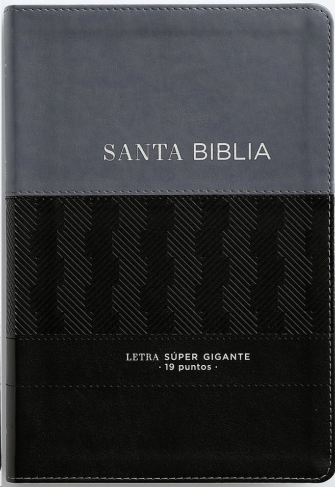 Biblia RVR60 Letra Súper Gigante i/piel Negro Geométrico