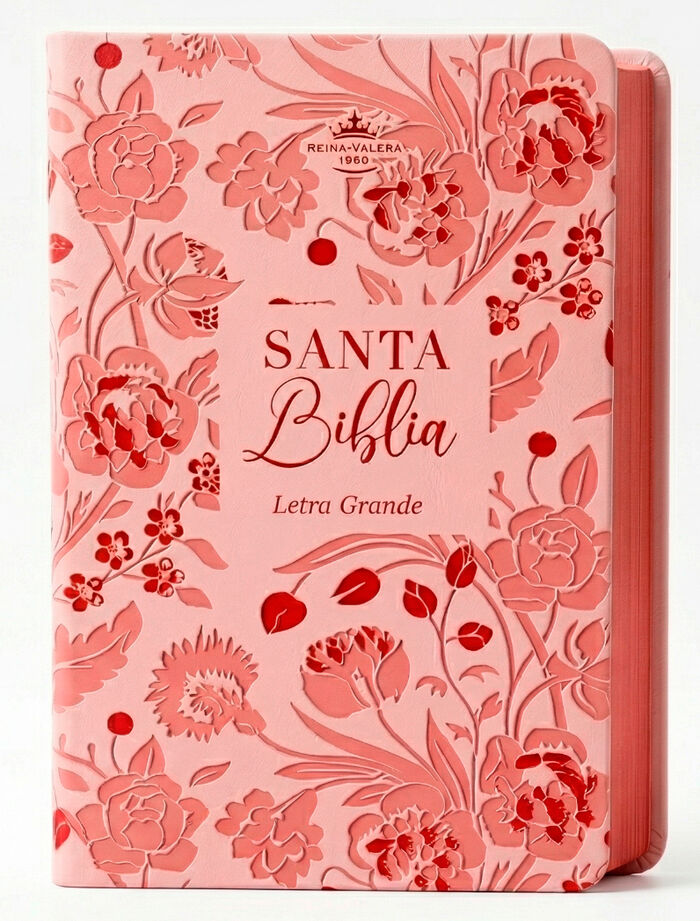 Biblia obsequios y premios RVR60. Letra Grande.Edición Rosa Floral.