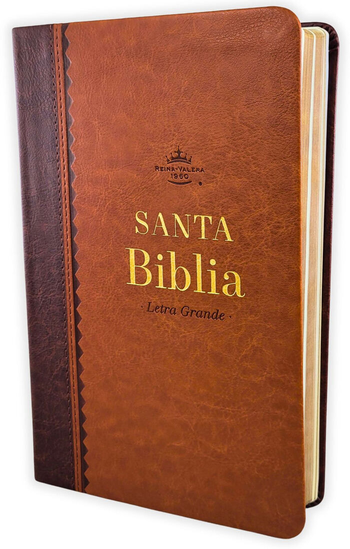Biblia obsequios y premios RVR60. Letra Grande.Edición Bicolor Café.
