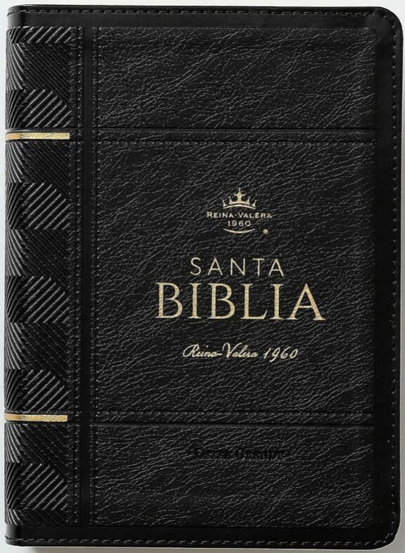 Biblia RVR60 tamaño compacto Letra Grande i/piel negra