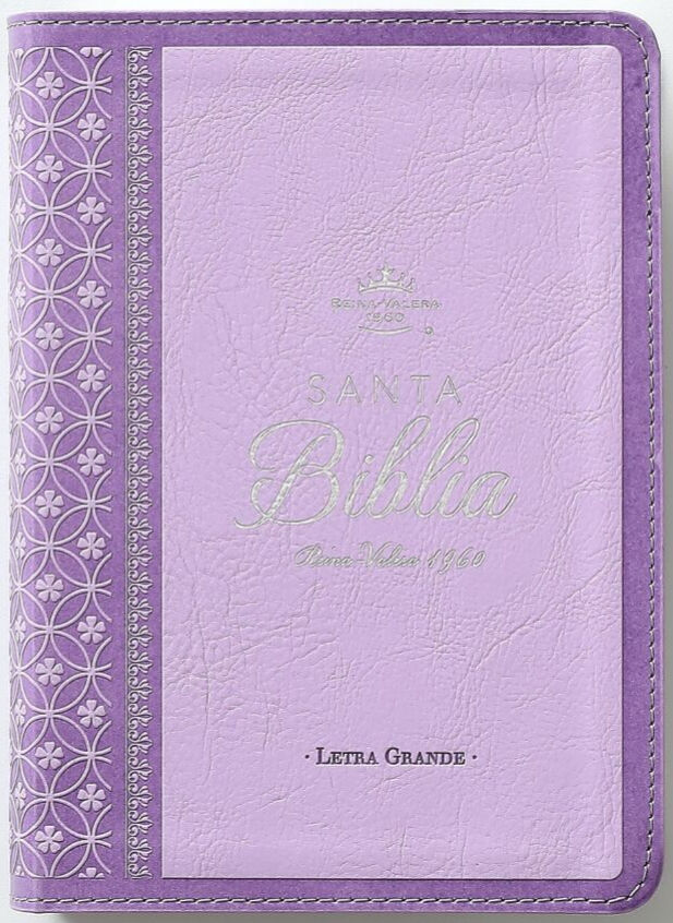 Biblia RVR60 tamaño compacto Letra Grande i/piel lila