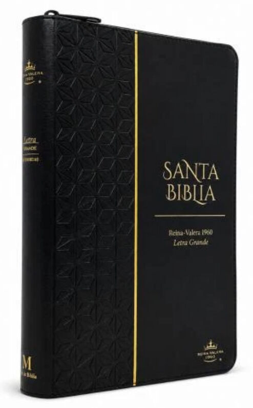 Biblia RVR60 de Obsequios y premios Negro con cierre