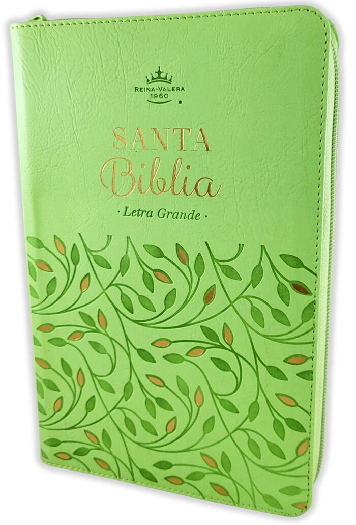 Biblia RVR60 de Obsequios y premios Verde Olivo con cierre