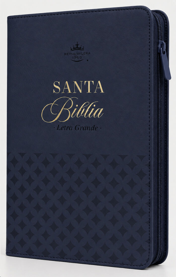 Biblia RVR60 de Obsequios y premios Azul Marino con cierre