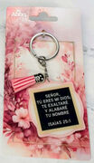 Llavero acrílico con Tassel. Señor tú eres mi Dios