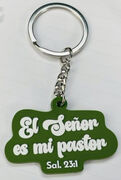 El Señor es mi pastor - Llavero de caucho verde