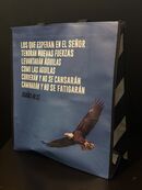 Los que esperan - AZUL. Bolsa grande non woven a todo color