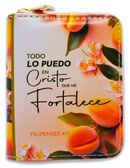 Todo lo puedo en Cristo. Billetera de bolsillo con cremallera