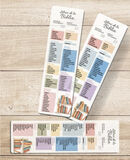 Pack 30 marcadors PVC translúcidos. Libros de la Biblia