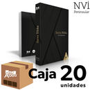 Caja 20 unidades Biblia NVI Peninsular LG Rústica Negro contempo Edición misionera
