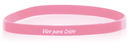 Pulsera silicona Vivo Para Cristo Rosa estrecha
