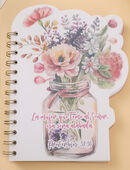 JArro con flores. Libreta troquelada