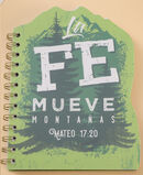 La fe mueve montañas. Libreta troquelada