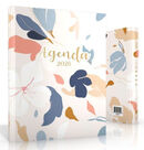 Agenda PV 2026 Tapa Dura Flores blancas/azul/rosa