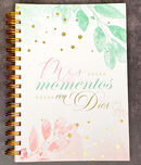 Libreta devocional Mis Momentos con Dios: TURQUESA/ROSA