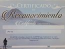 Certificados de reconocimiento. Paquete de 20 unidades.