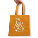 Todo lo puedo. Bolsa Tote bag marrón. [723592074814]