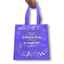 Pon en manos del Señor. Bolsa de tela Tote bag lila. [723592074845]