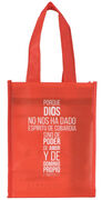 Porque Dios no nos ha dado espíritu de cobardía. Bolsa pequeña non woven a todo color [723592077167]