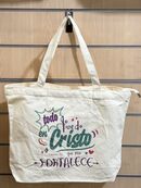 Todo lo puedo en Cristo. Bolsa de algodón con cremallera