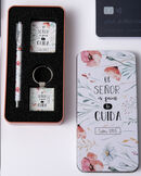 El Señor te cuida. Pack llavero + bolígrafo + tarjeta