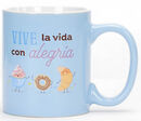 Taza: Vive con alegría - COMPÁRTELA