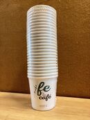 Pack 100 Vasos de papel 120 ml (4 oz) con tapa