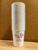 Pack 100 Vasos de papel 240 ml (8 oz) con tapa