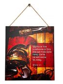 Armadura. Cuadro de madera con cordel