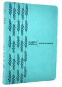 Biblia de Promesas RVR60 Tamaño grande i/piel turquesa