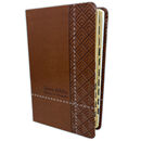 Biblia de Promesas RVR60 tamaño manual letra grande i/piel café con índice