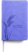 Biblia de Promesas RVR-1960, Letra Grande, Tamaño Manual, Imitación piel, Lavanda Claro