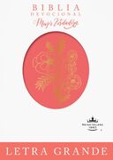 Biblia devocional Mujer Verdadera RVR60 - Letra Grande duotono coral