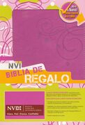 Biblia NVI Regalos y Premios i/piel Dos Tonos Rosa con borde pintado