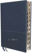 Biblia RVR con reflexiones de C.S. Lewis i/piel azul marino con índice