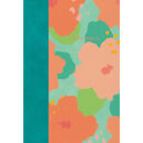 Biblia RVR60 letra gigante floral símil piel