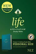 NLT Life Application Study Bible, Personal Size, LeatherLike, Indexed, Teal Blue