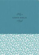 Biblia NTV Edición de referencia ultrafina letra grande i/piel turquesa floral
