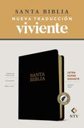 Santa Biblia NTV, letra súper gigante con índice i/piel negro