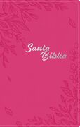 Biblia NTV edición cierre flores rosa