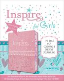 Inspire Bible for Girls NLT, LeatherLike, Pink