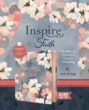 Inspire FAITH Bible NLT, Hardcover Coral Blooms