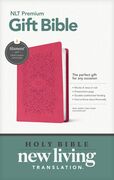 Premium Gift Bible NLT, LeatherLike, Very Berry Pink Vines