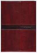 Biblia Letra Súper gigante i/piel marrón/marrón con solapa