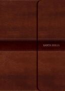 Biblia NVI Letra Gigante marrón, símil piel y solapa con imán