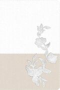 Biblia RVR 1960 Recuerdo de Boda, filigrana blanca/rosa palo símil piel
