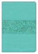 Biblia RVR60 regalos y premios piel italiana Turquesa