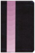 The Message Slimline Bible--soft leather-look, brown/pink (inglés)