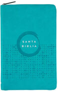 Biblia NVI Ultrafina Con Cierre Imitacion Piel Turquesa