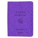 Biblia NVI Tamaño Bolsillo - Cuero Ecologico Violeta